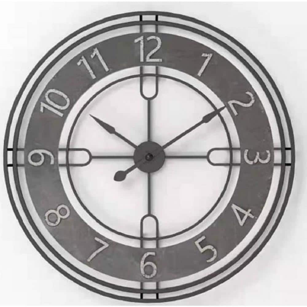 Antique Gray Casual Wall Clock