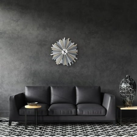 Ardeola - The Sirius - 23.5 in Quartz Analog Battery-Powered Art Deco Wall Clock