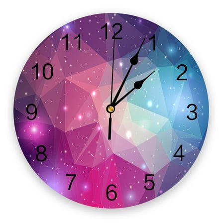 Beautiful Starry Sky Universe Stars Wall Clock Art Clocks Personality Living Room Fashion Wall Watch