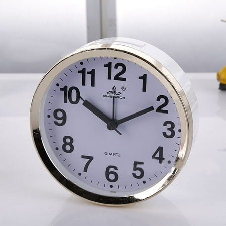 Bedside Small Bed Alarm Clock Transparent Case Compact Travel Alarm Clock Cute Portable Children Student Table Desk Clock Home