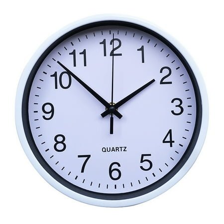 Bekayaa Silent Non-Ticking 8 Inch Wall Clock, Modern Battery Operated, Easy-to-Read for Home/Office/Kitchen, 1 Pack