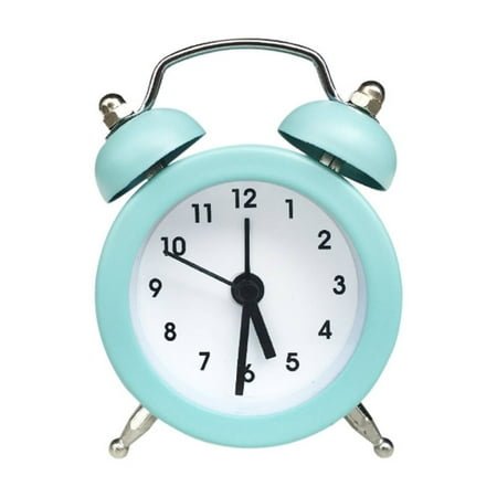 CCOCC Alarm Clock,Mini Metal Alarm Clock,Portable Table Clock,Silent Alarm Clock for Quiet Sleep