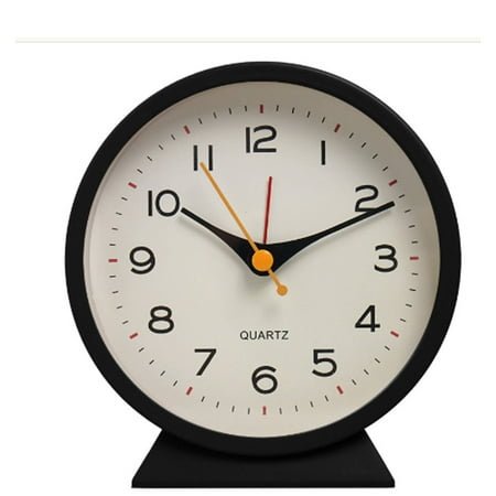 CCOCC Alarm Clock,Wide-View Display Desk Clock,Convenient Nightlight Alarm Clocks for Bedrooms with Silent Sweeping Metal Hands
