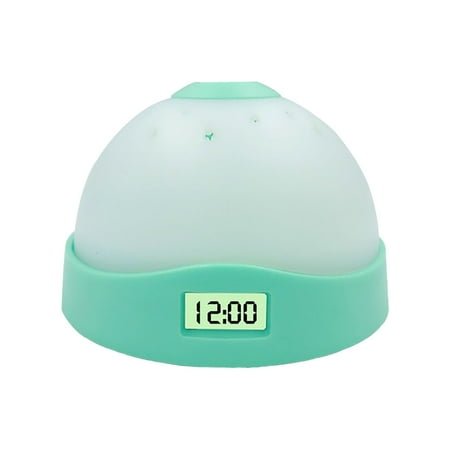 CMrtew LED Alarm Clock Star Projector, with Colorful Clock Alarm Electronic Projection Lights and Sky Clock Clock for Kids Bedroom,Home Decor,Ceiling