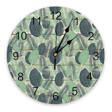 Colorful Wood Planks Design Wall Clocks Silent Home Cafe Office Wall Decor Clocks for Kitchen Wall Art Large Wall Clocks 25cm（10 Inch）