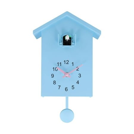 Cuckoo Wall Clocks Fashion Creative Pendulum Clocks Birds House Battery Powered Cuckoo Sound Wall Clock For Living Room Kitchen