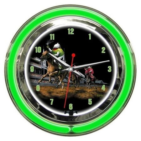 Daily Double 14 in. Neon Clock