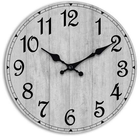 DESIGNICE Wall Clock 10 Inches Living Room Wall Decor Mute Simple Modern Wall Clock
