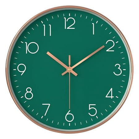 DESIGNICE Wall Clock,Silent Mechanism Modern Wall Clock,Colorful Display Bathroom Clock,Style1,8In