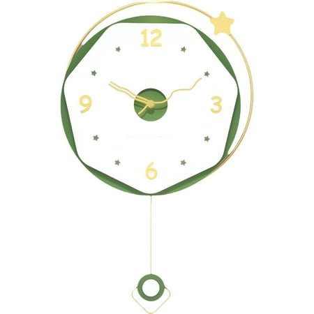 DESIGNICE Wall Clock,Unique Design Modern Wall Clock,Geometric Shape Bathroom Clock,Style,34X56Cm