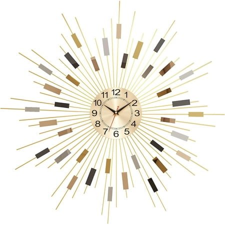 Double Sided - Modern Battery Operated with Pendulum, Unique Angle Corner Mounted Decorative Clock