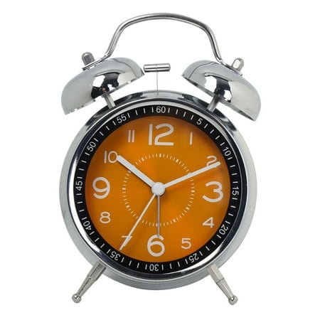 EARKITY Alarm Clock, Loud Alarm Clock, Desk Clocks, Twin Bell Alarm Clock, Loud Alarm for Deep Sleepers, Silent Non-Ticking Quartz with Backlight, Desk Analog Clocks, Metal Dial, for Bedrooms Bedside