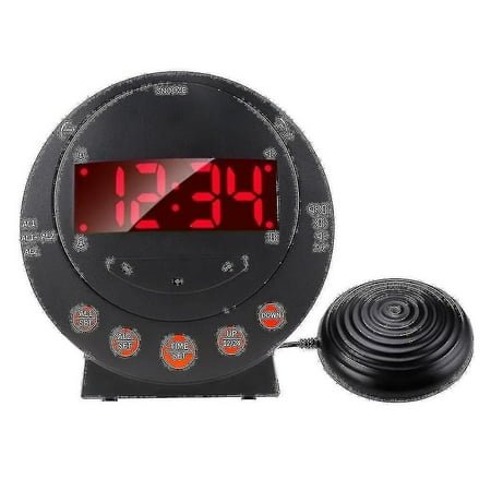 Extra Loud Vibrating Alarm Clock With Bed Shaker For Heavy Sleepers Bedroom-In Stock
