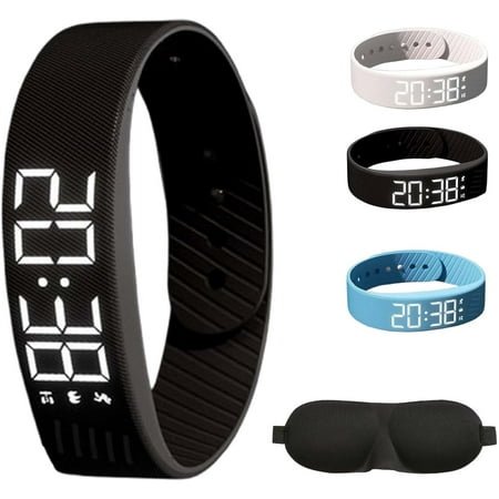 Fitsleeps Alarm Clock Watch - Fitsleeps Wake Up Alarm, 2025 Silent Vibration Wake Up Wristband, Vibrating Alarm Reminder Watch, Snooze Free Smart Watch for Men and Women