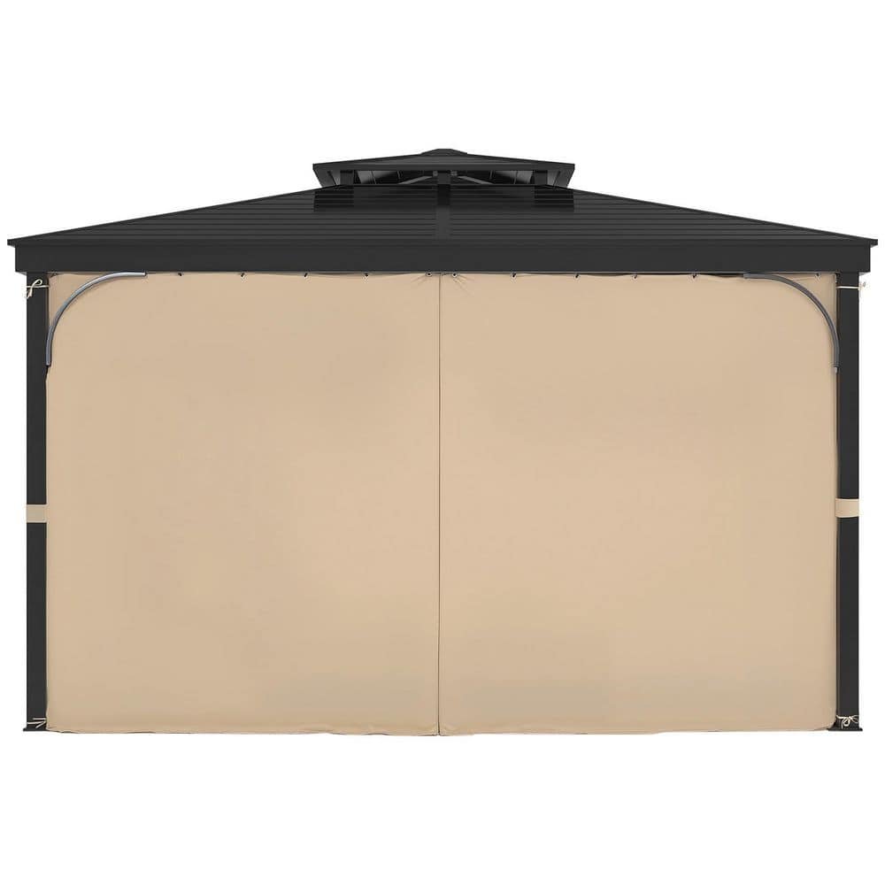 Gazebo Curtains Outdoor Waterproof, 13 ft. x 10 ft., 4-Panel Sidewall Gazebo...