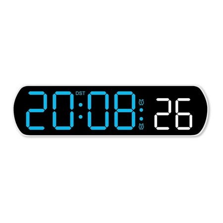 Giaone Digital Alarm Clock with LED Screen Jump Second Countdown Temperature Display and Adjusted Brightness for Students