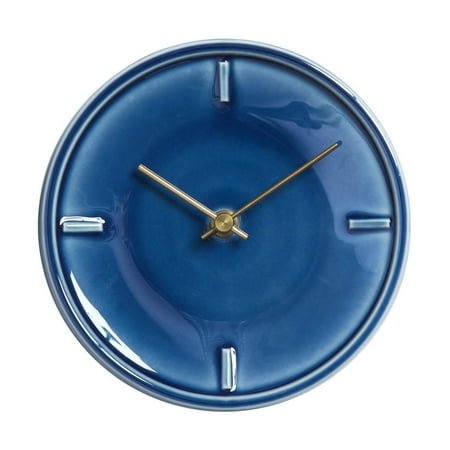 GLAZED CLOCK Ceramic Clock Handmade Tajimi Gifu Send from Japan - Kurumira Shop