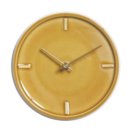 GLAZED CLOCK Ceramic Clock Handmade Tajimi Gifu Send from Japan - Kurumira Shop
