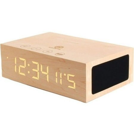 GOgroove BlueSYNC TYM Wireless Bluetooth Speaker Clock Kit with Alarm Functions and LED Display - Works With Apple , Samsung , Microsoft and More Smartphones , Tablets and MP3 Players