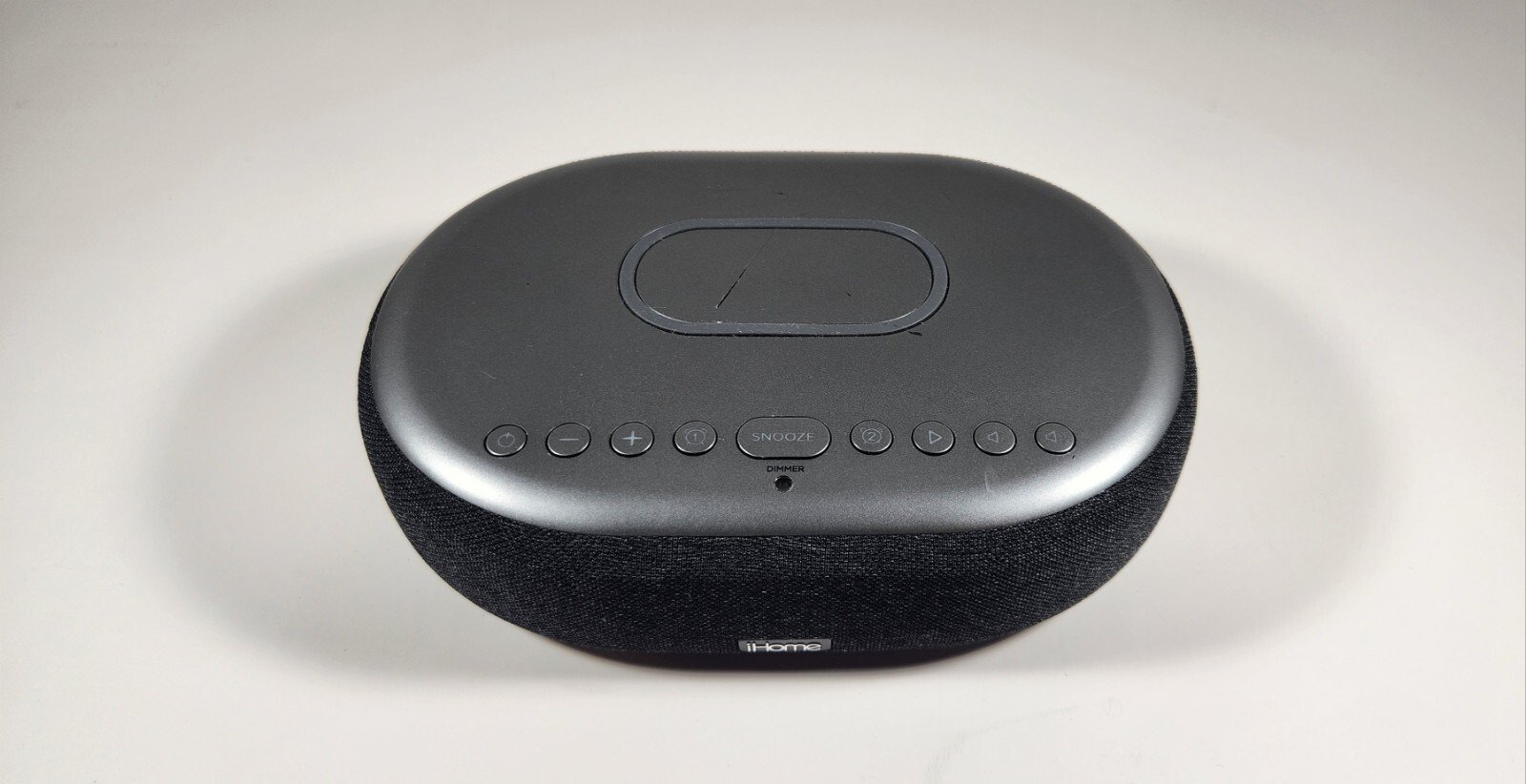 iHome TimeBoost Bluetooth Alarm Clock with Wireless Charging Black