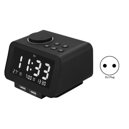 K8 Smart Intelligent Innovative Bedside Electronic LED Radio Alarm Clock 100-240V(EU Plug)