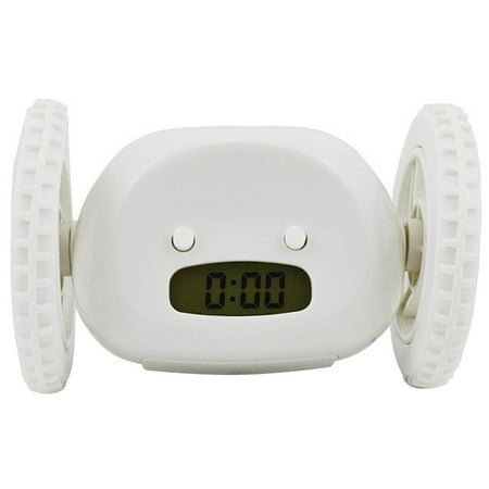 KGOTA Extra Loud Alarm Clock Funny Robot Alarm Clock For Heavy Sleepers (White)