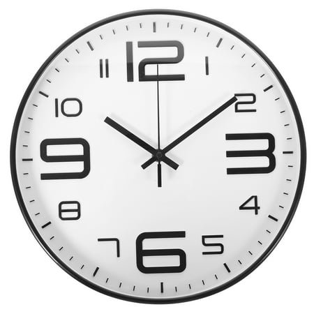 Lhio Hanging Wall Clock Mute Clocks for Living Room Office White