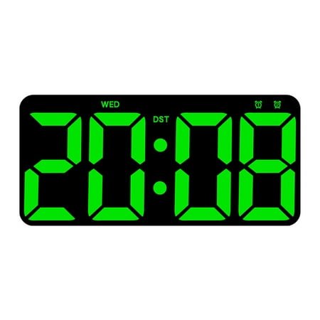 lixuesong Digital Wall Clock With Large LED Display, Countdown Timer, Calendar, , Adjustable Brightness