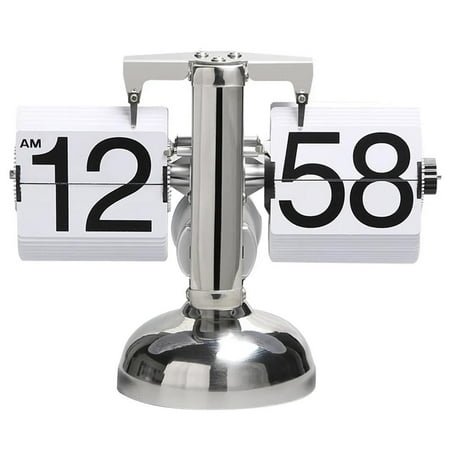 LONPUN Retro Flip Down Clock Automatic Digital Clock Auto Turning Clock Pager U3Z8