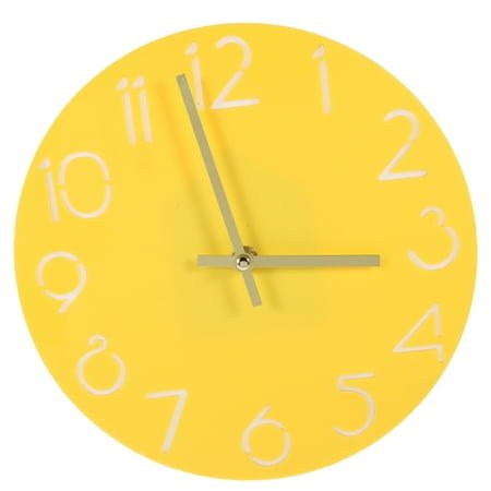 Masteelf Decorative Wall Clock Sunrise Alarm Clocks Large Digital Yellow