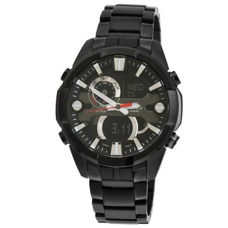 Mens Edifice ERA-201BK-1A Thermometer Ana-Digi Watch World Time Multi Alarm