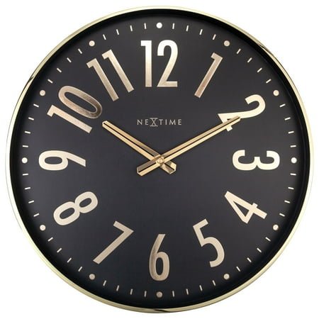NEXTIME WALL CLOCK ALCHEMY - GOLD/BLACK