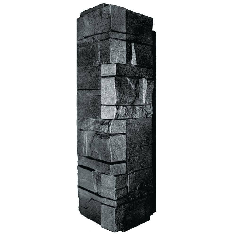 NovikStone Dry Stack Stone Corner 5.9 in. x 16 in. Stone Siding...