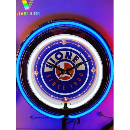 Queen Sense 15 Lionel Trains Since 1900 Neon Clock Wall Clock Man Cave Pub Bar Garage Decor 115LTS1900NC