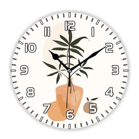 Retro Beige Mid Century Atomic Starbursts Wall Clock Watch Modern Living Room Abstract Geometric Art 1970s Home Decor Gift