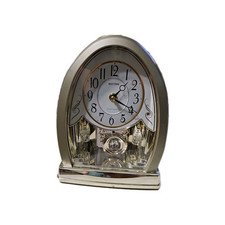 Rhythm Clocks Joyful Crystal Champagne Musical Mantel Clock