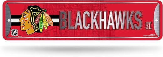 Rico Industries NHL Hockey Metal Street Sign