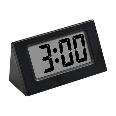 RoamHome Modern Digital Alarm Clock with Snooze & Backlight - Energy-Saving Bedside Clock for Bedroom/Office, Adjustable Volume, Compact Design for Adults Home Decor (White, 2.3x1.4in)