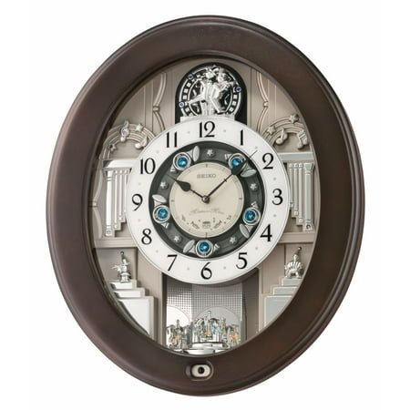 Seiko Parade Melodies in Motion Clock, Round, Musical QXM389NRH