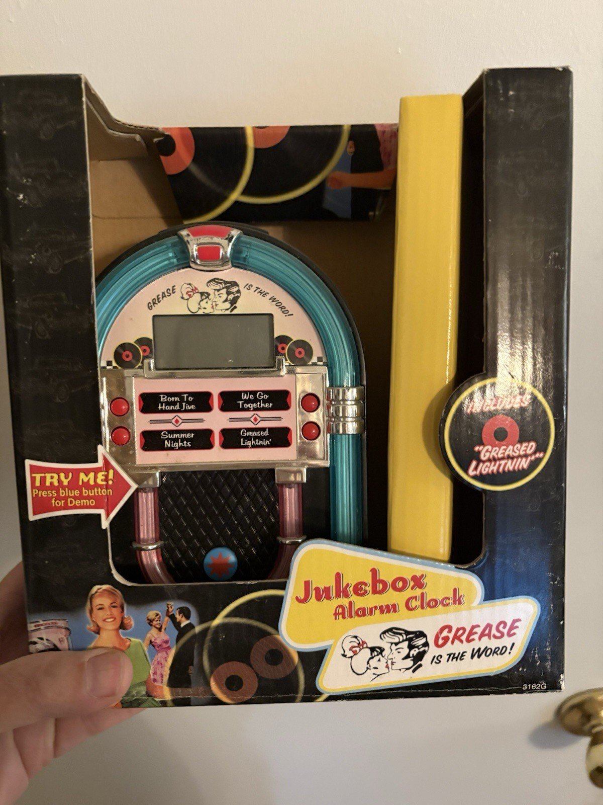Soundesign 3162 G Jukebox Alarm Clock Grease Soundesign 3162 G Jukebox Alarm Clock Grease Theme Music Songs image