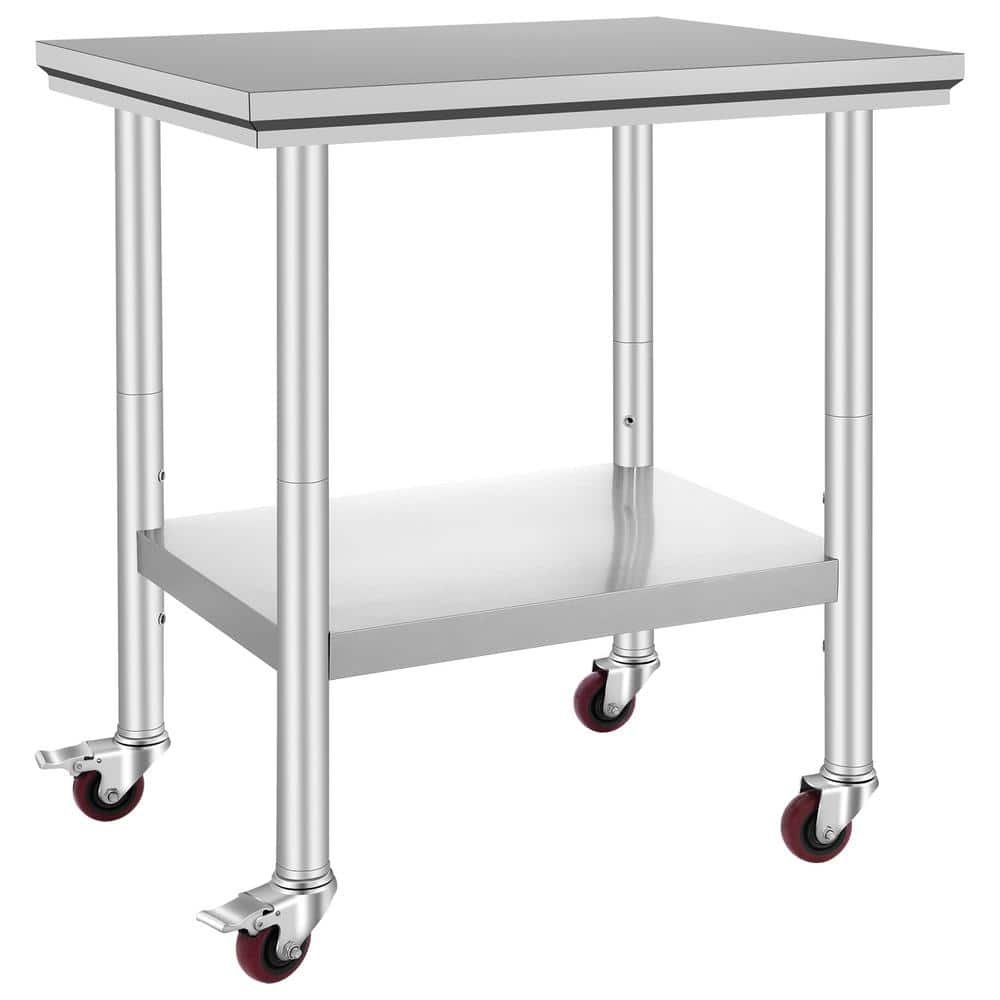 Stainless Steel Work Table 30 x 24 x 33 in., 300 lbs....