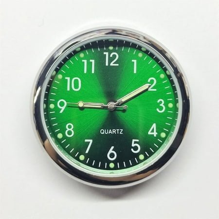 Stick on Dashboard Car Clock, Small Quartz Luminous Vent Clocks, Silent Non-Ticking Modern Clocks, Wall Clock, Clocks Watch for Dashboard Boat Bike Home