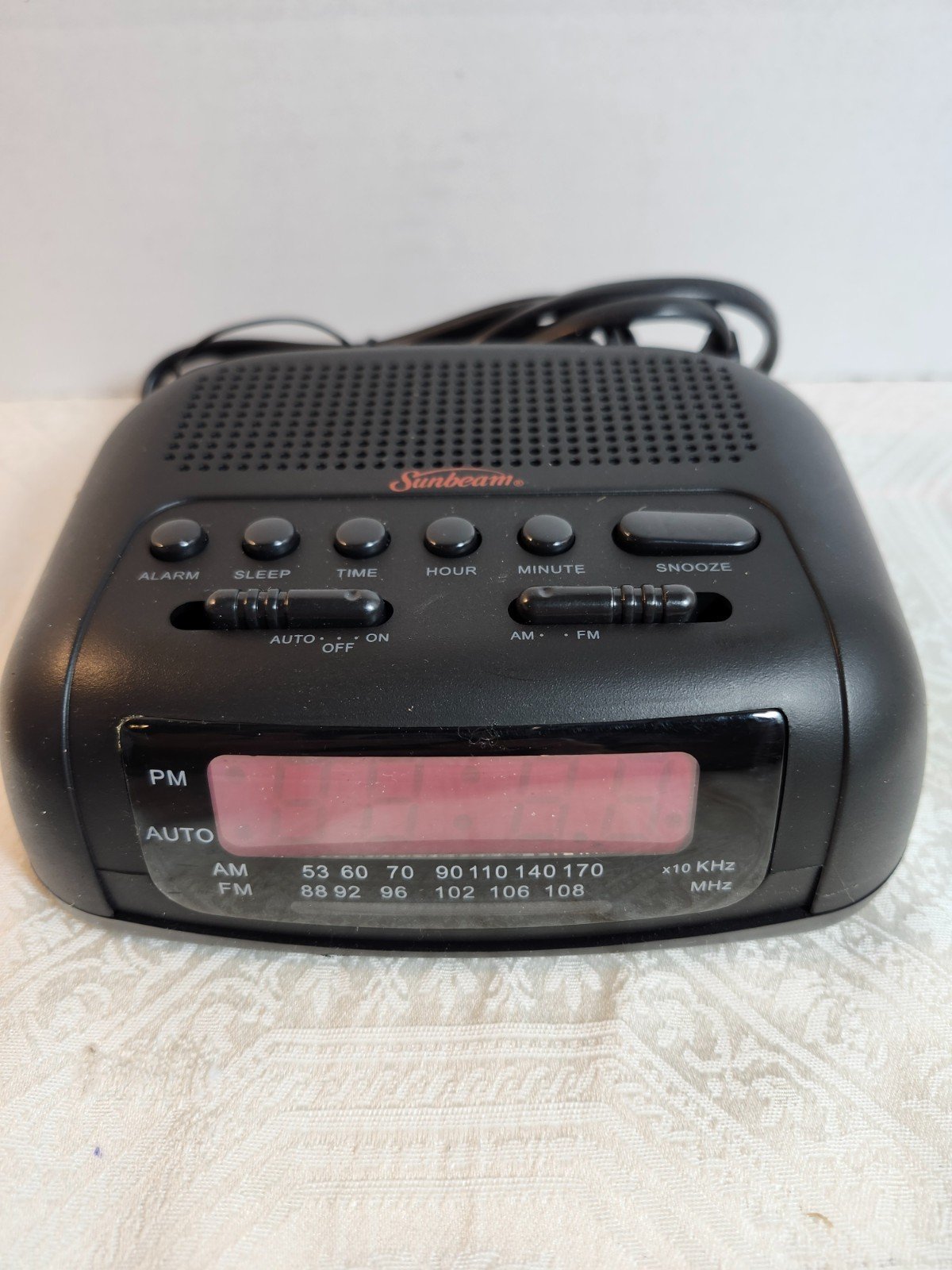 SUNBEAM RADIO ALARM CLOCK