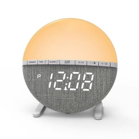 Sunrise Simulation Wake-Up Light Alarm Clock – Natural Light Therapy for Better Sleep & Gentle Awakening