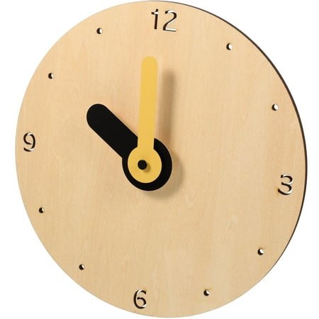 Supvox Round Wall Clock Nordic Style Mute Timekeeping for Friends 1Set