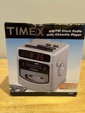 Timex Clock Radio Cassette Player T383S Am/fm Alarm NOS Vintage