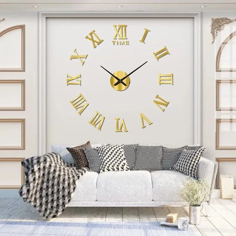 Wall Clock Roman Numerals 3D