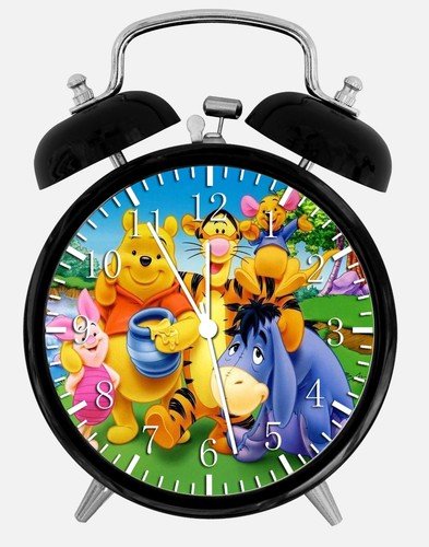 Winnie The Pooh Alarm Desk Clock 3.75" Home or Office Decor W198 Nice For Gift