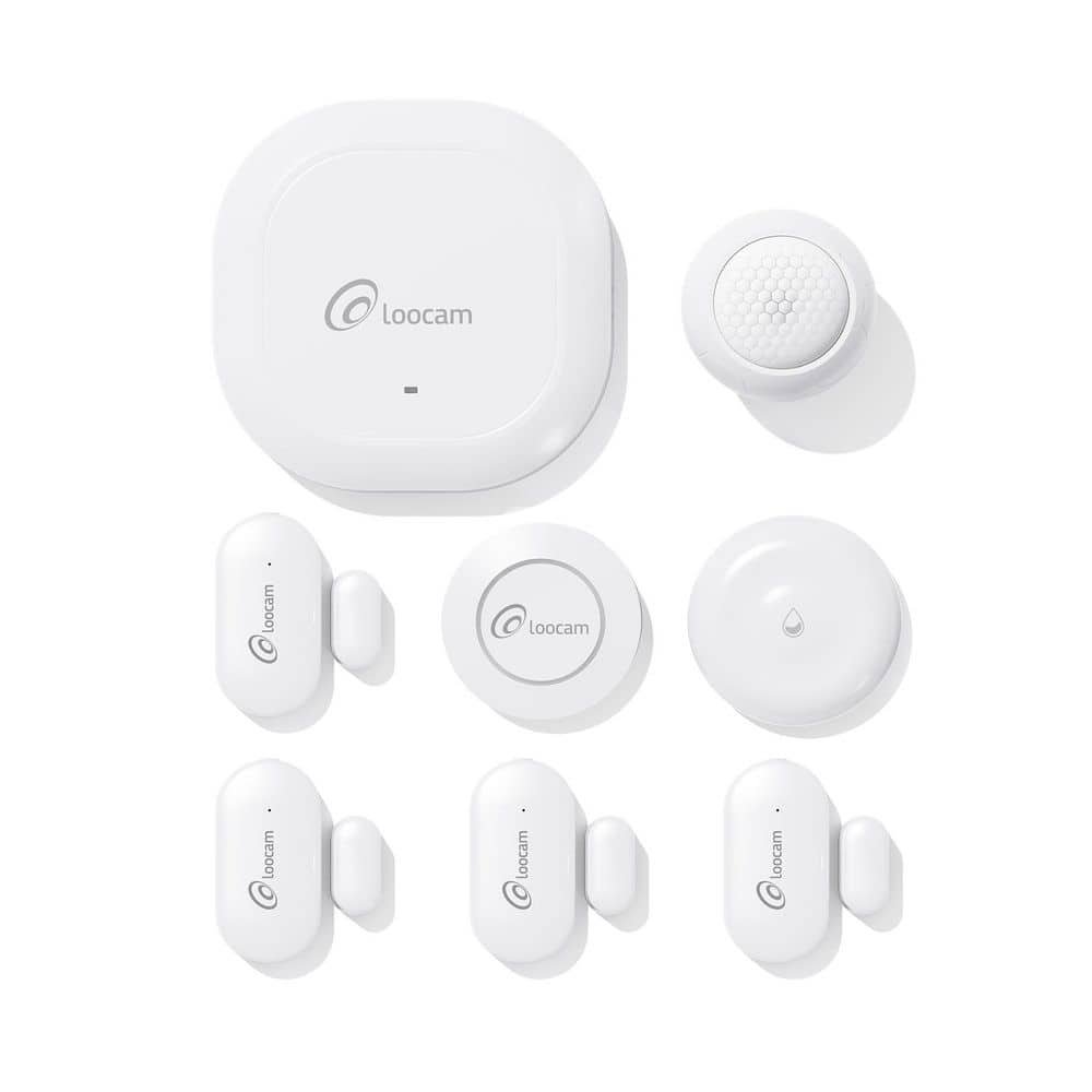 Wireless Home Alarm System 8-Piece, Smart Hub, Door Window Sensor, Water Leak...