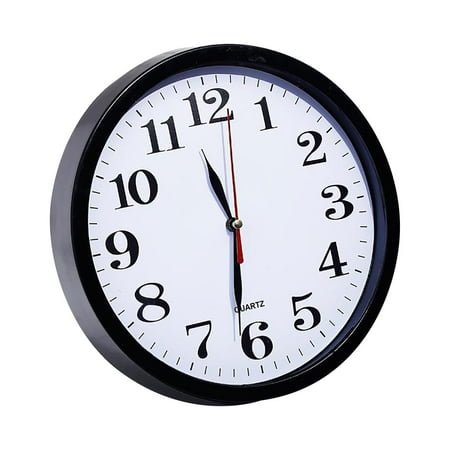 YanYan Mute Wall Clock, Silent Quartz Mechanism, 9 Inch Three-Dimensional Digital Scale, Sturdy Plastic Frame, Modern Living Room Decor, Easy to Hang, Battery Powered, 1X Wall Clock
